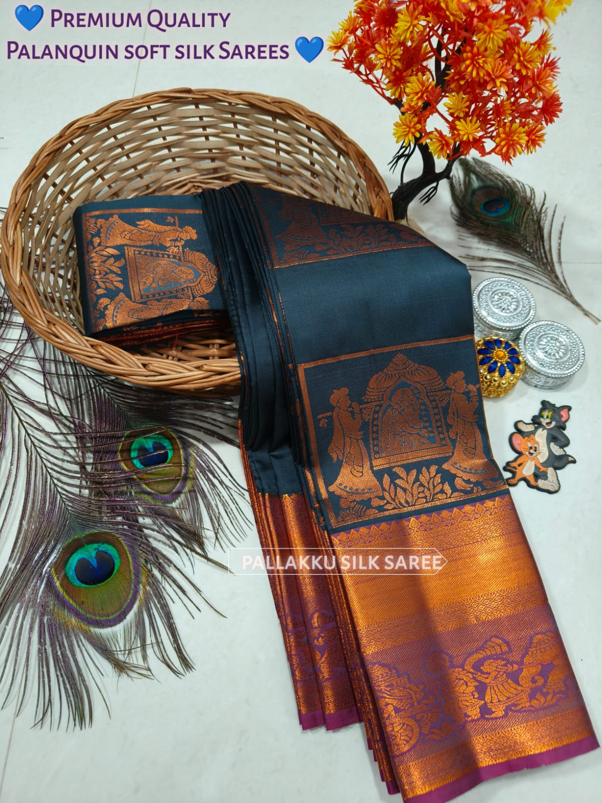 Samuthrika Arani Style Semi Silk Saree