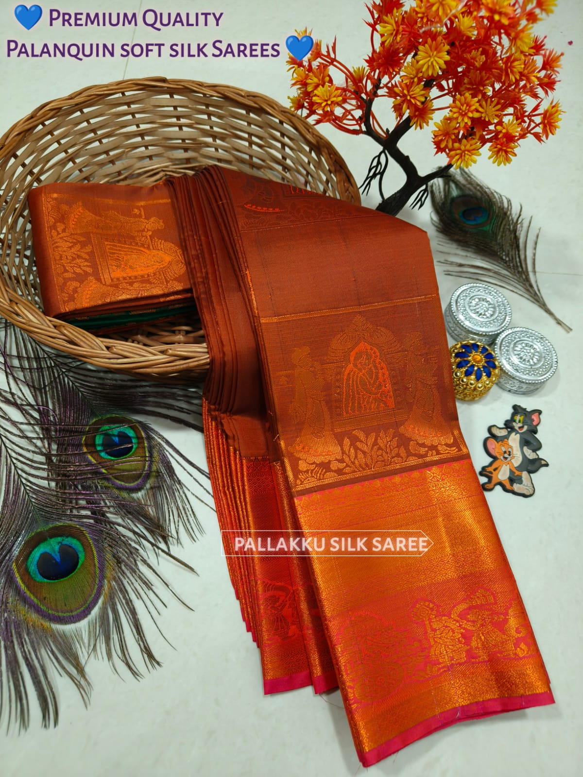 Samuthrika Arani Style Semi Silk Saree