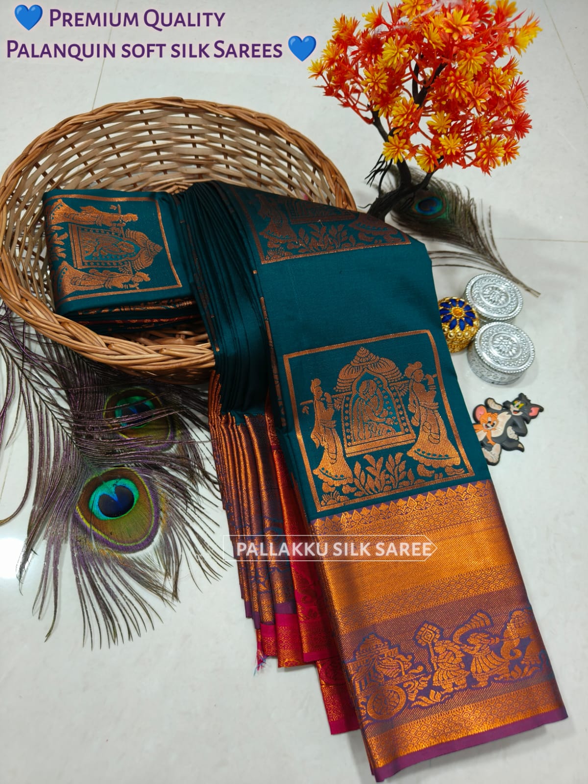 Samuthrika Arani Style Semi Silk Saree