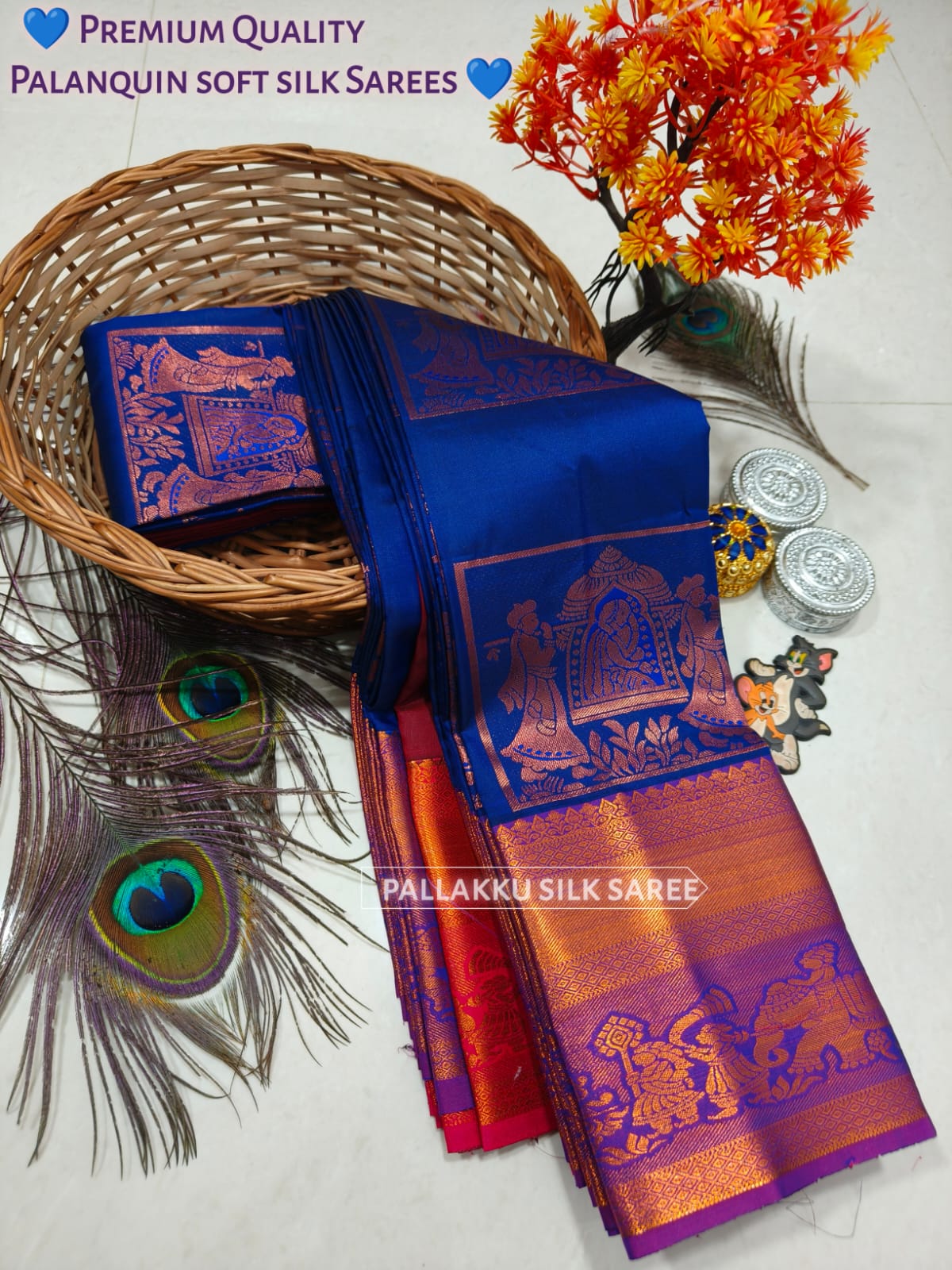 Samuthrika Arani Style Semi Silk Saree