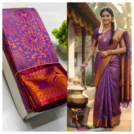Samuthrika Semi Silk Premium Quality Saree
