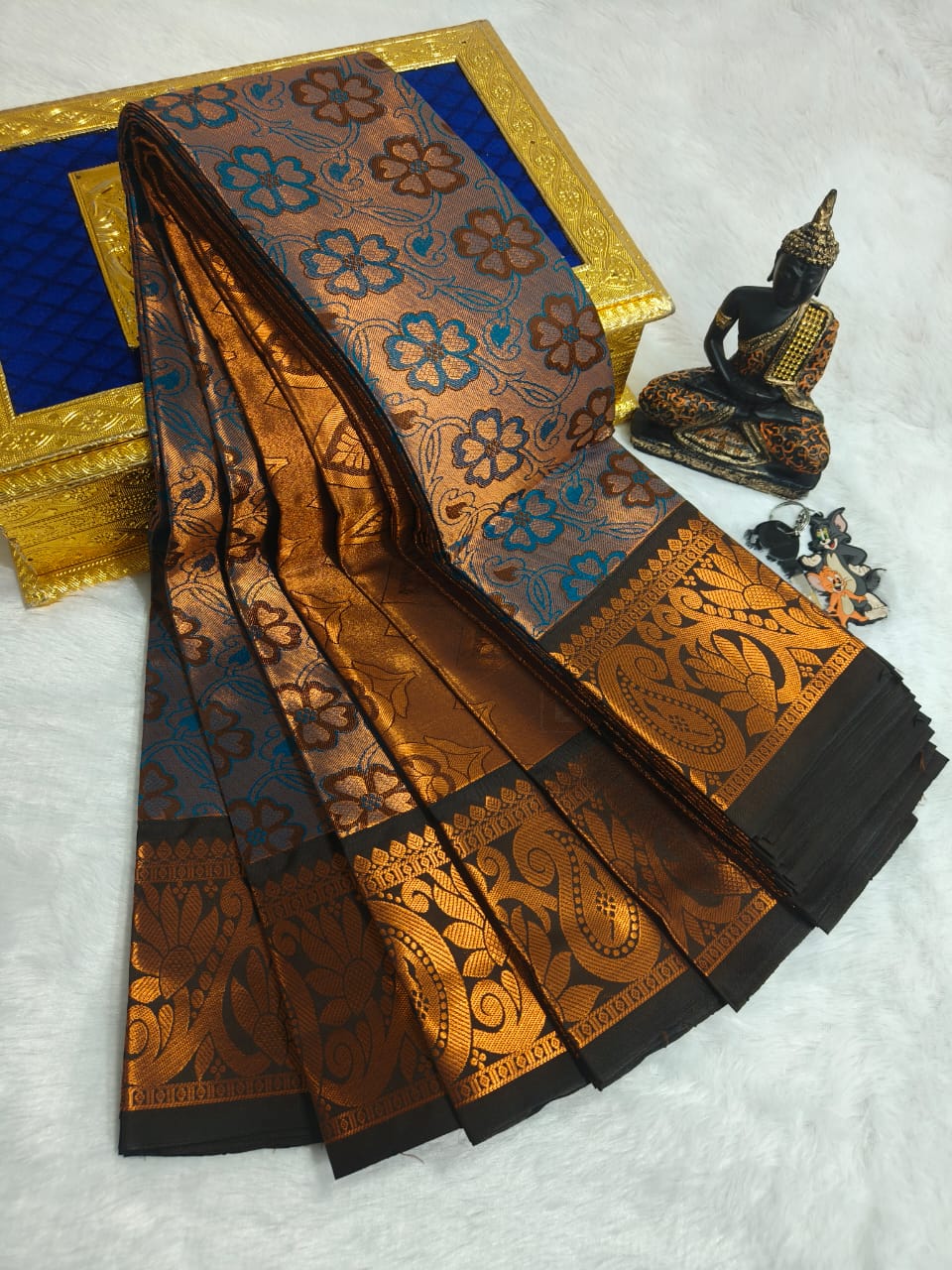 Elegant Samuthrika Vasthrakala Semi Silk Wedding Saree