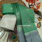 Silk Cotton Saree With Silver Zari