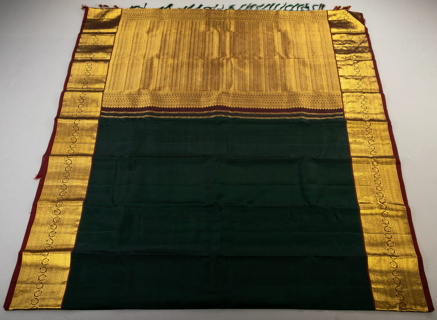 Handloom Kanchipuram Pure Silk Plain Saree