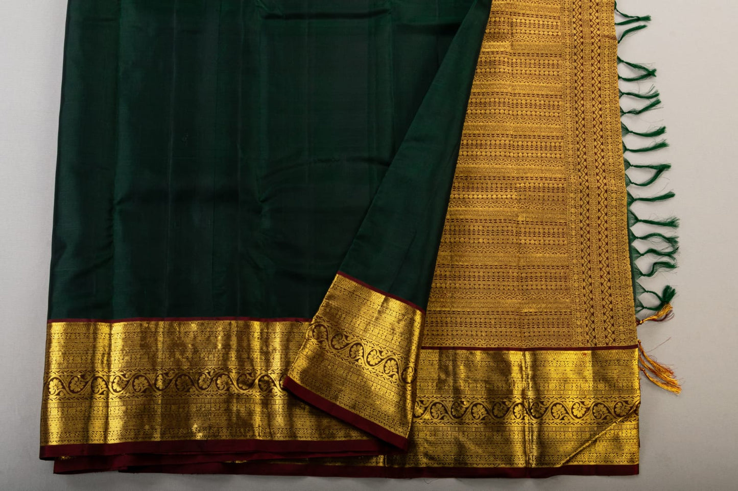 Handloom Kanchipuram Pure Silk Plain Saree