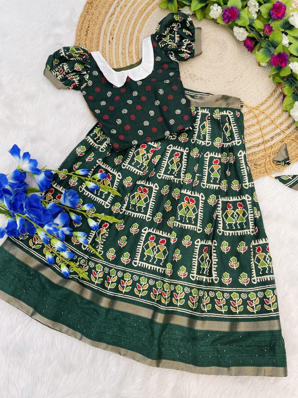 Skirt and Top Printed Kid Dress