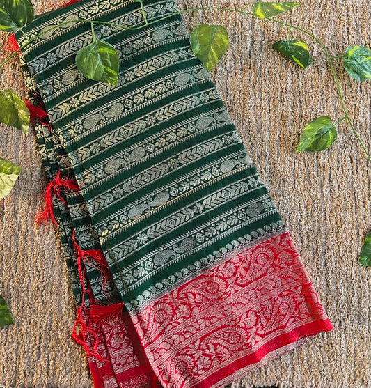 Soft banarasi silk saree