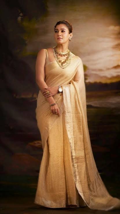 Soft Tissue Silk Nayanthara Saree