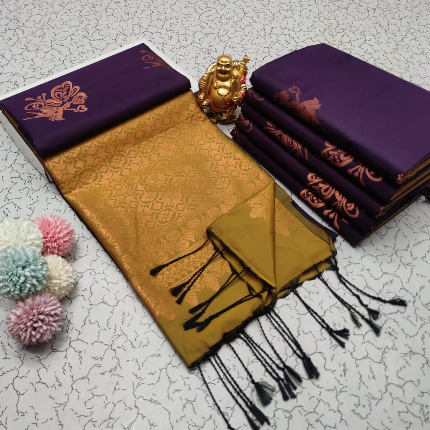 Elampillai Borderless Soft Silk Saree