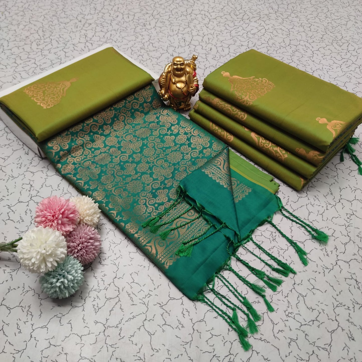 Elampillai Borderless Soft Silk Saree