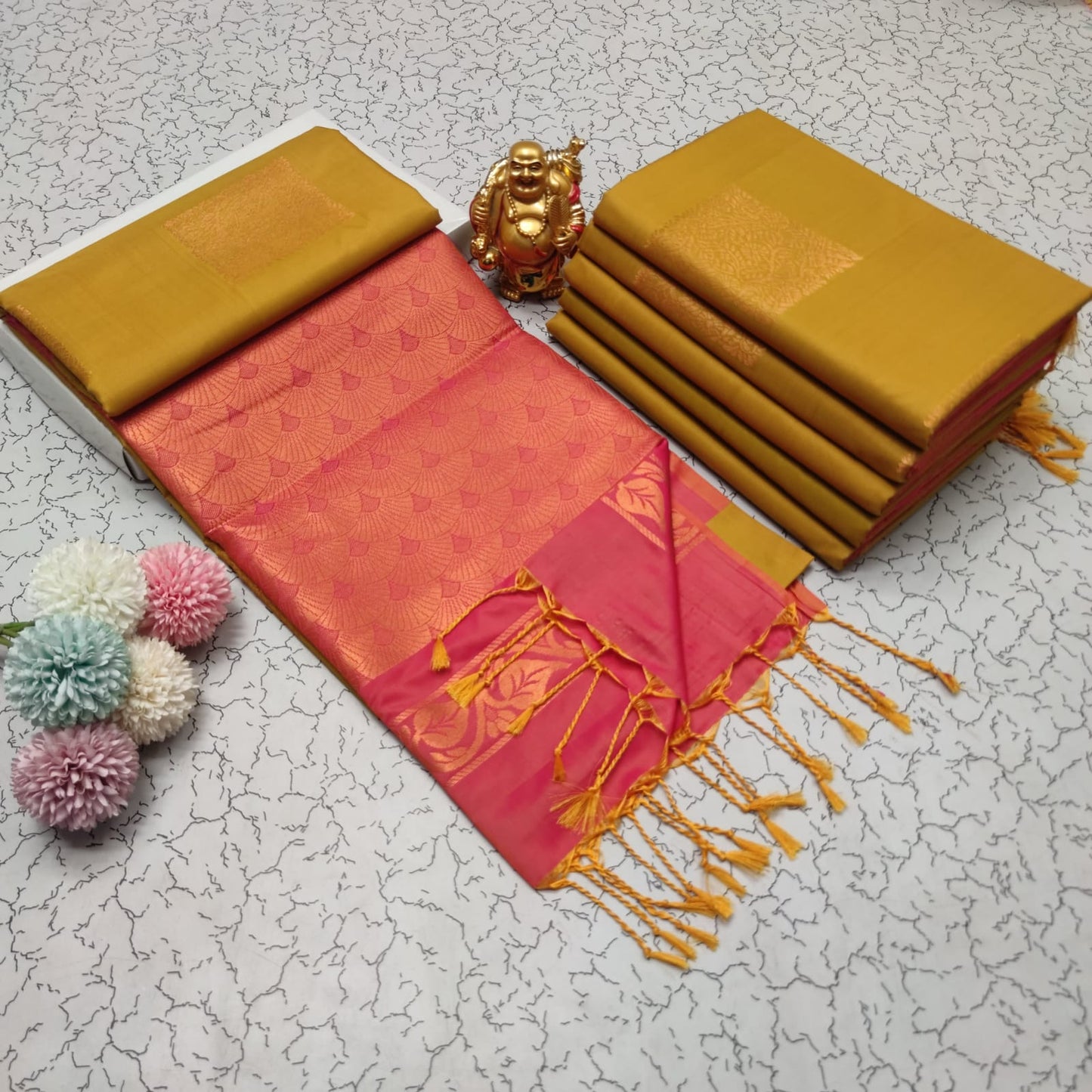 Elampillai Borderless Soft Silk Saree