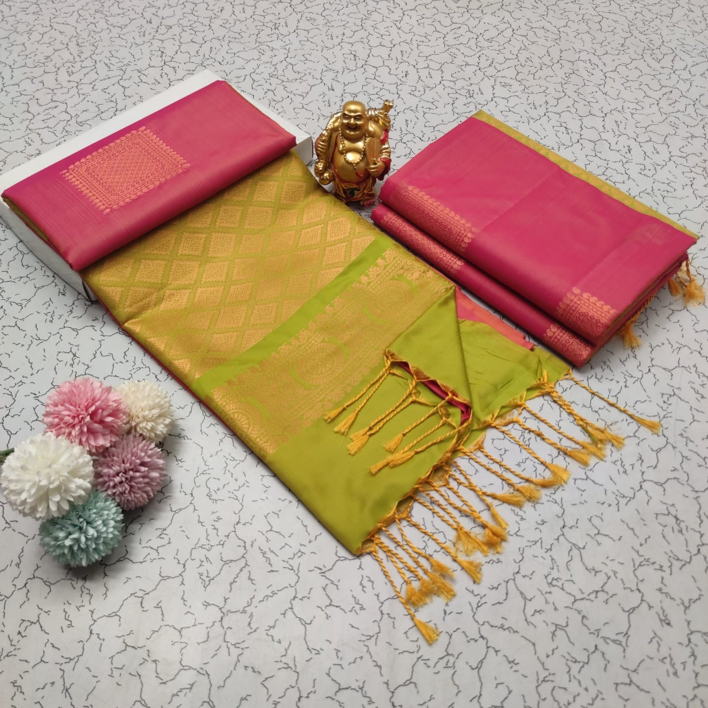 Elampillai Borderless Soft Silk Saree