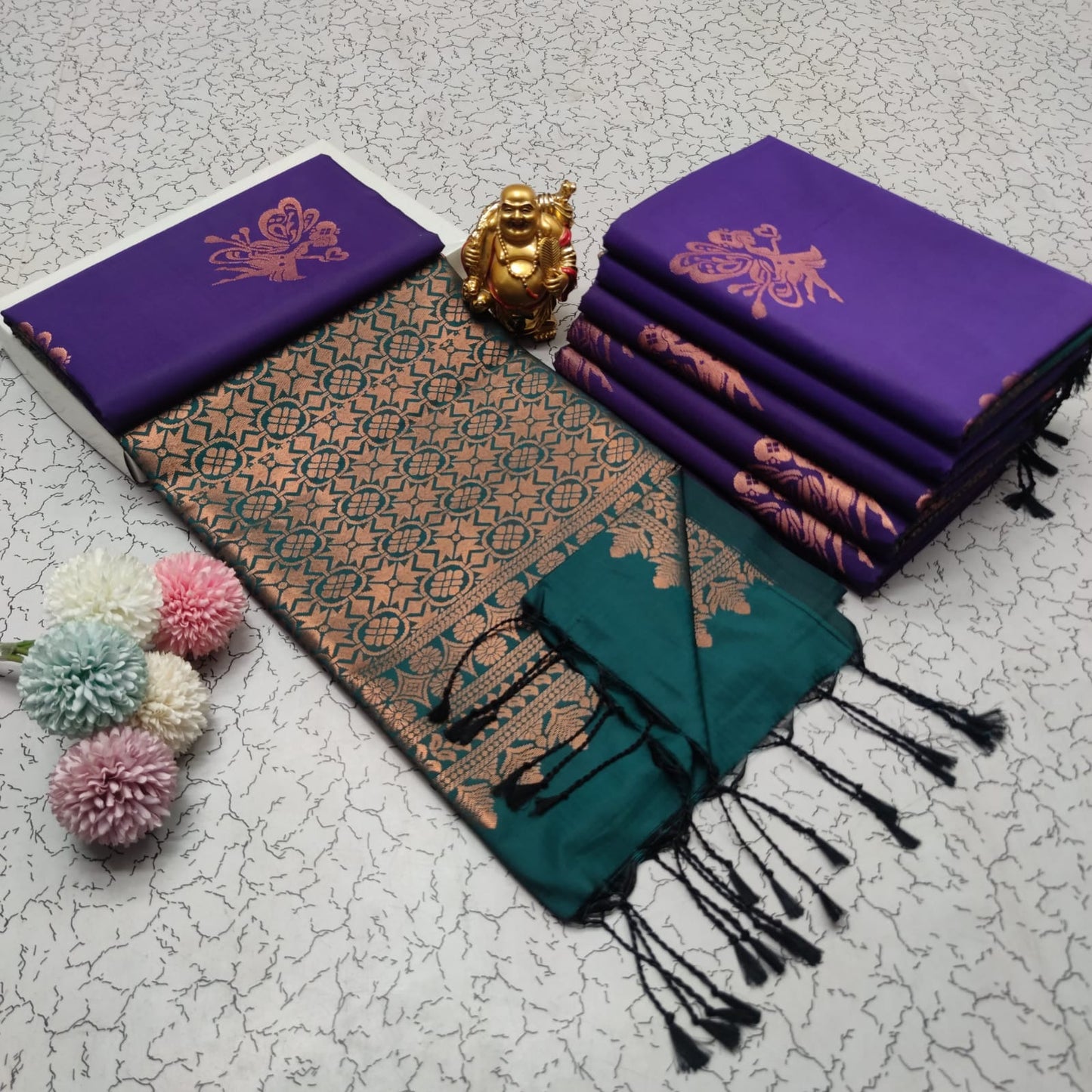 Elampillai Borderless Soft Silk Saree