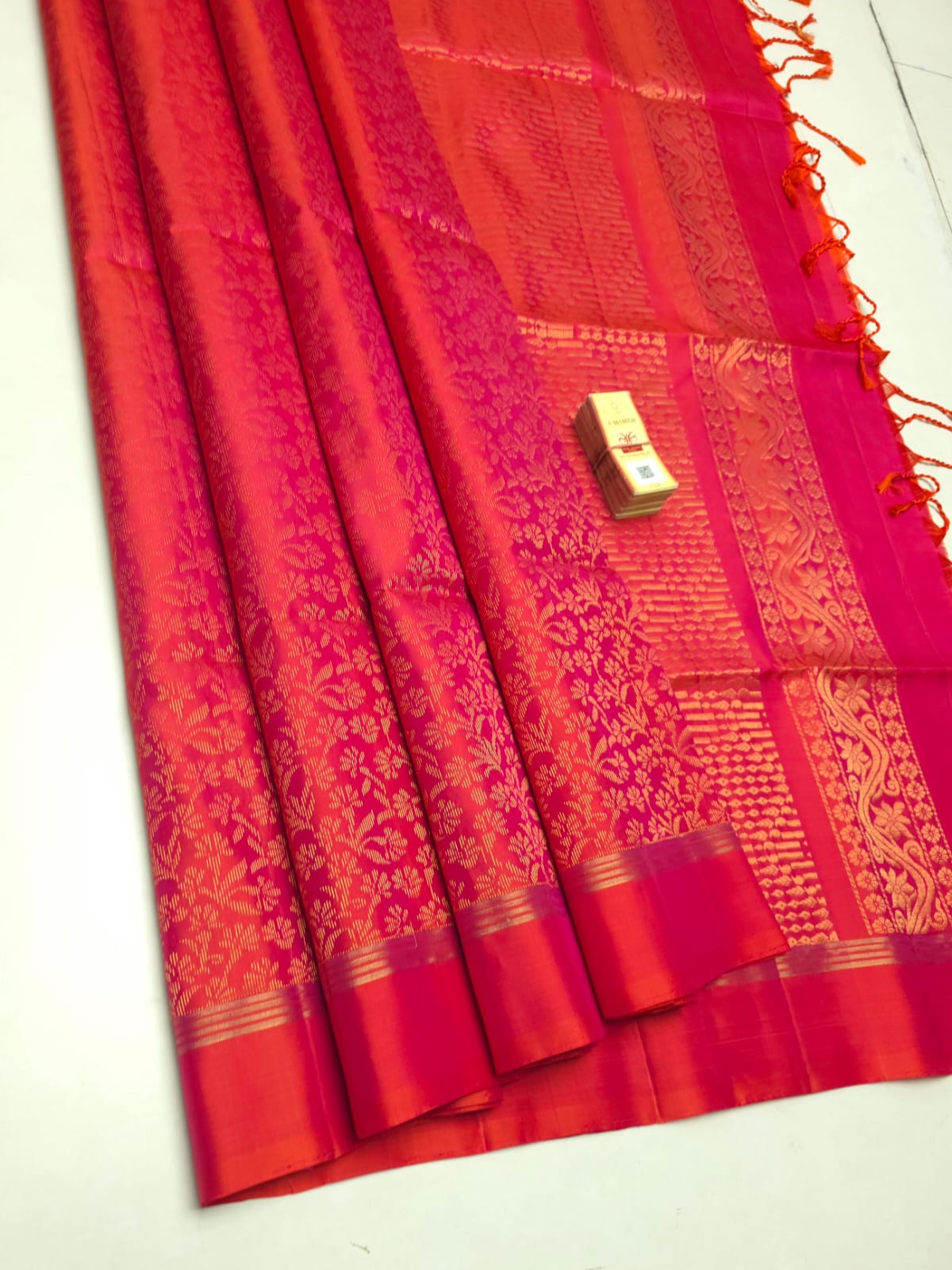 Pure soft silk jacquard woven saree