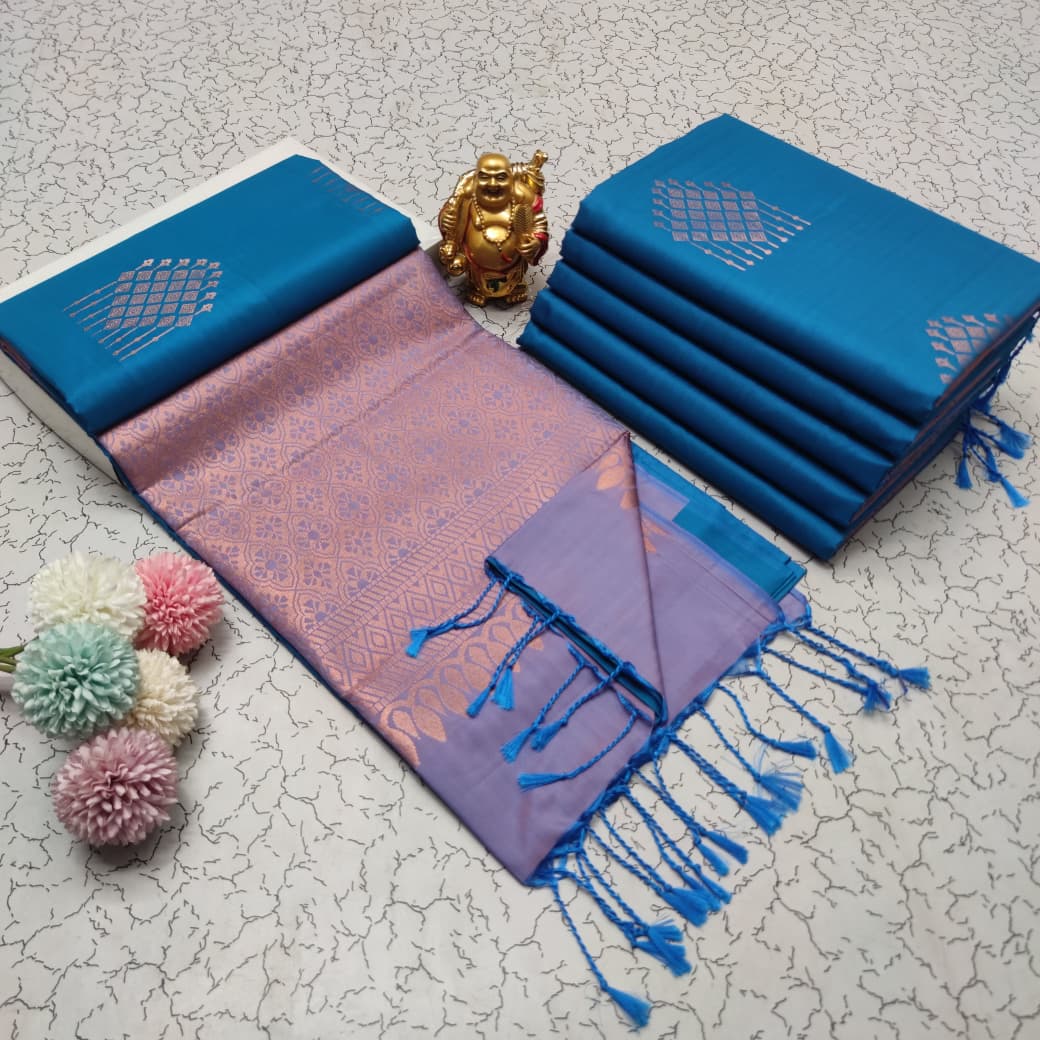 Elampillai Borderless Soft Silk Saree