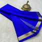 Solid color pure mysore silk saree