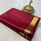 Solid color pure mysore silk saree