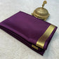 Solid color pure mysore silk saree