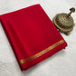Solid color pure mysore silk saree