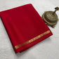 Solid color pure mysore silk saree