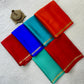 Solid color pure mysore silk saree