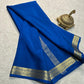 Solid color pure mysore silk saree