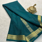Solid color pure mysore silk saree