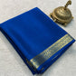 Solid color pure mysore silk saree