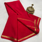 Solid color pure mysore silk saree