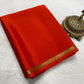 Solid color pure mysore silk saree