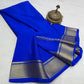 Solid color pure mysore silk saree