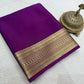 Solid color pure mysore silk saree