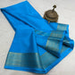 Solid color pure mysore silk saree