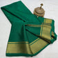 Solid color pure mysore silk saree