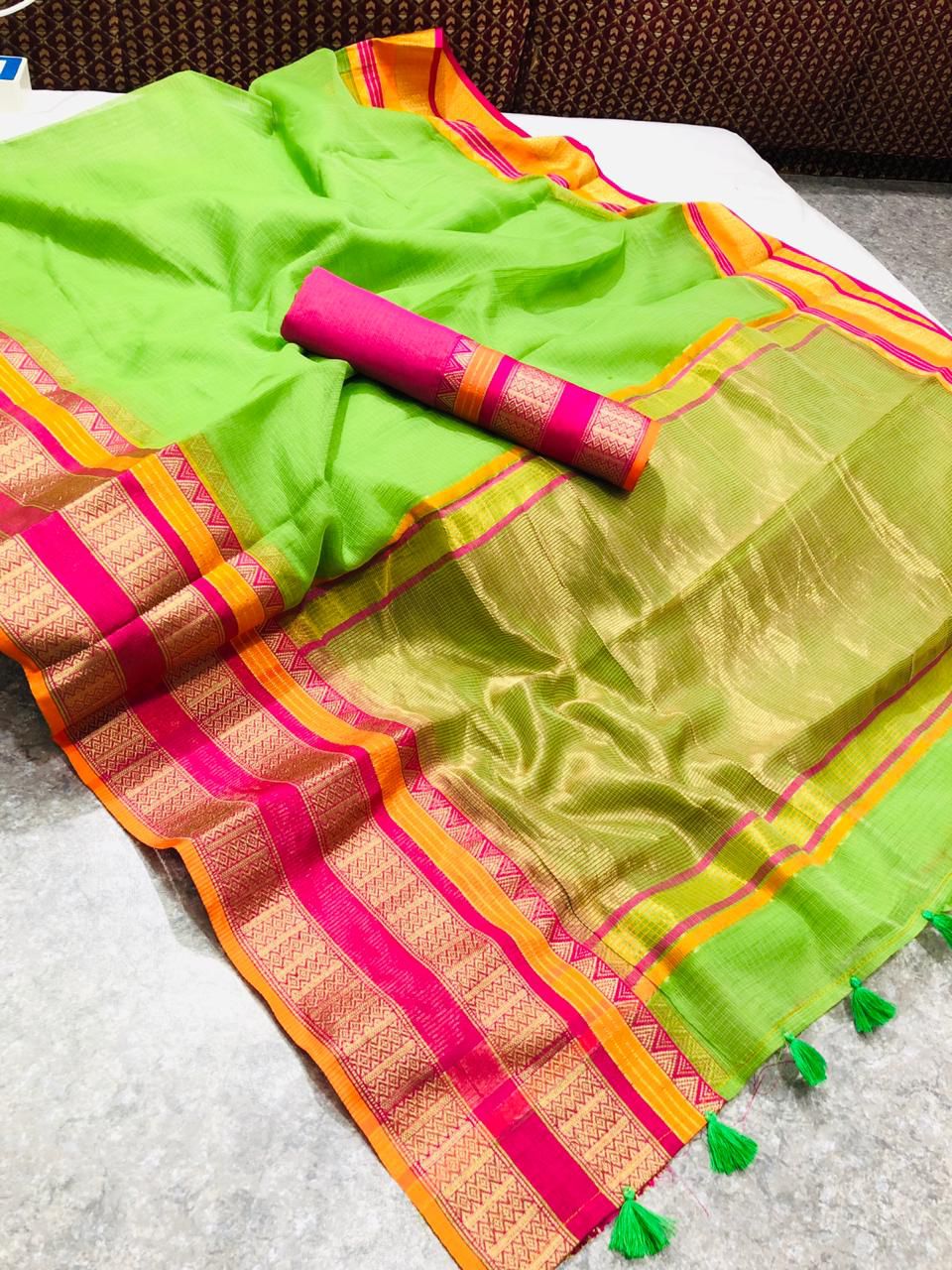 Super Soft Kota Doria Cotton Saree