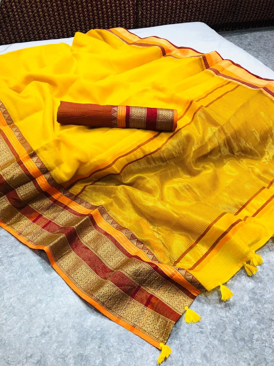 Super Soft Kota Doria Cotton Saree