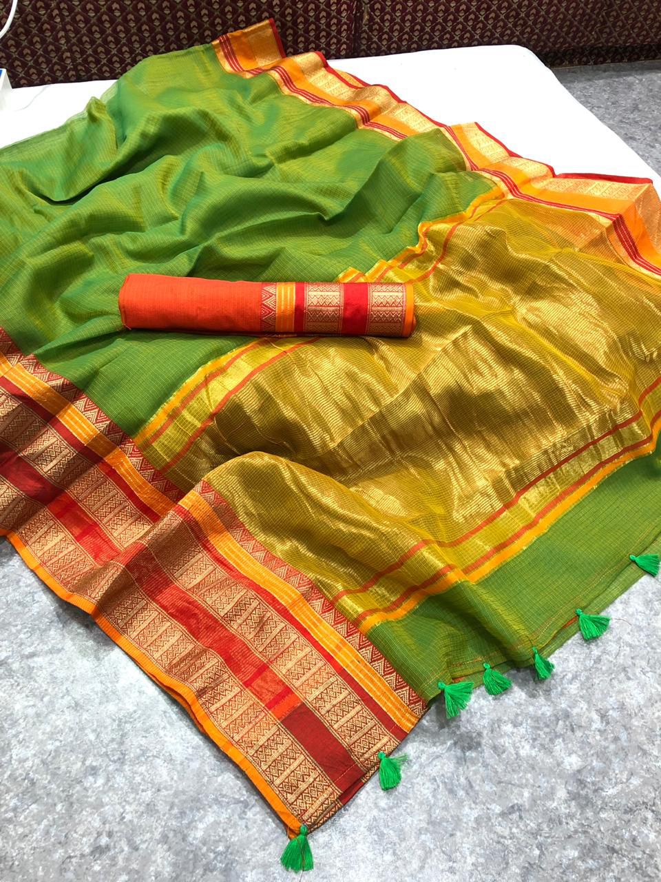 Super Soft Kota Doria Cotton Saree