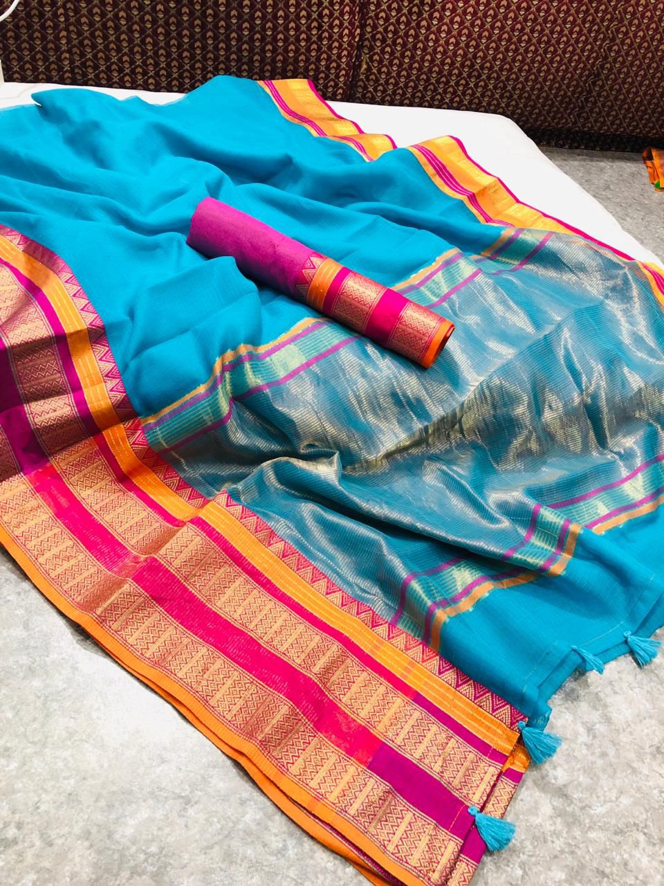 Super Soft Kota Doria Cotton Saree