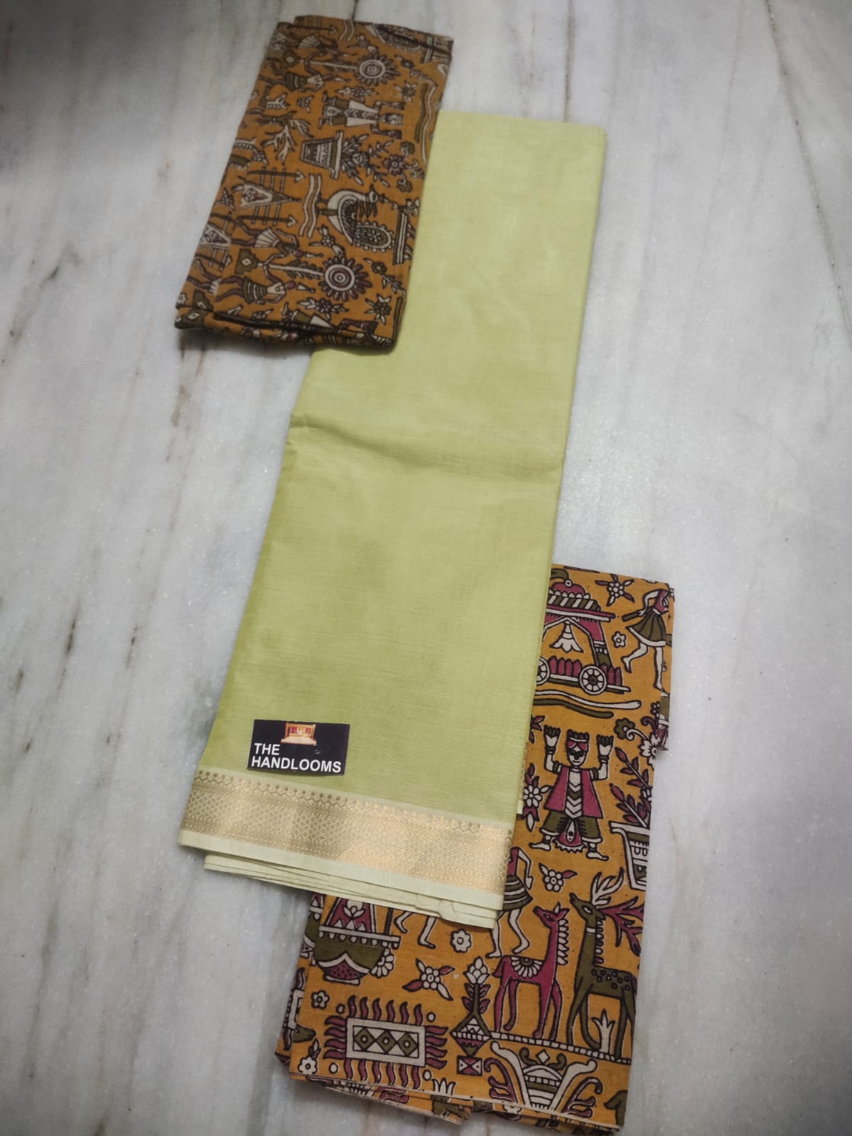Mangalagiri Pure Handloom Cotton by Cotton Dress Material