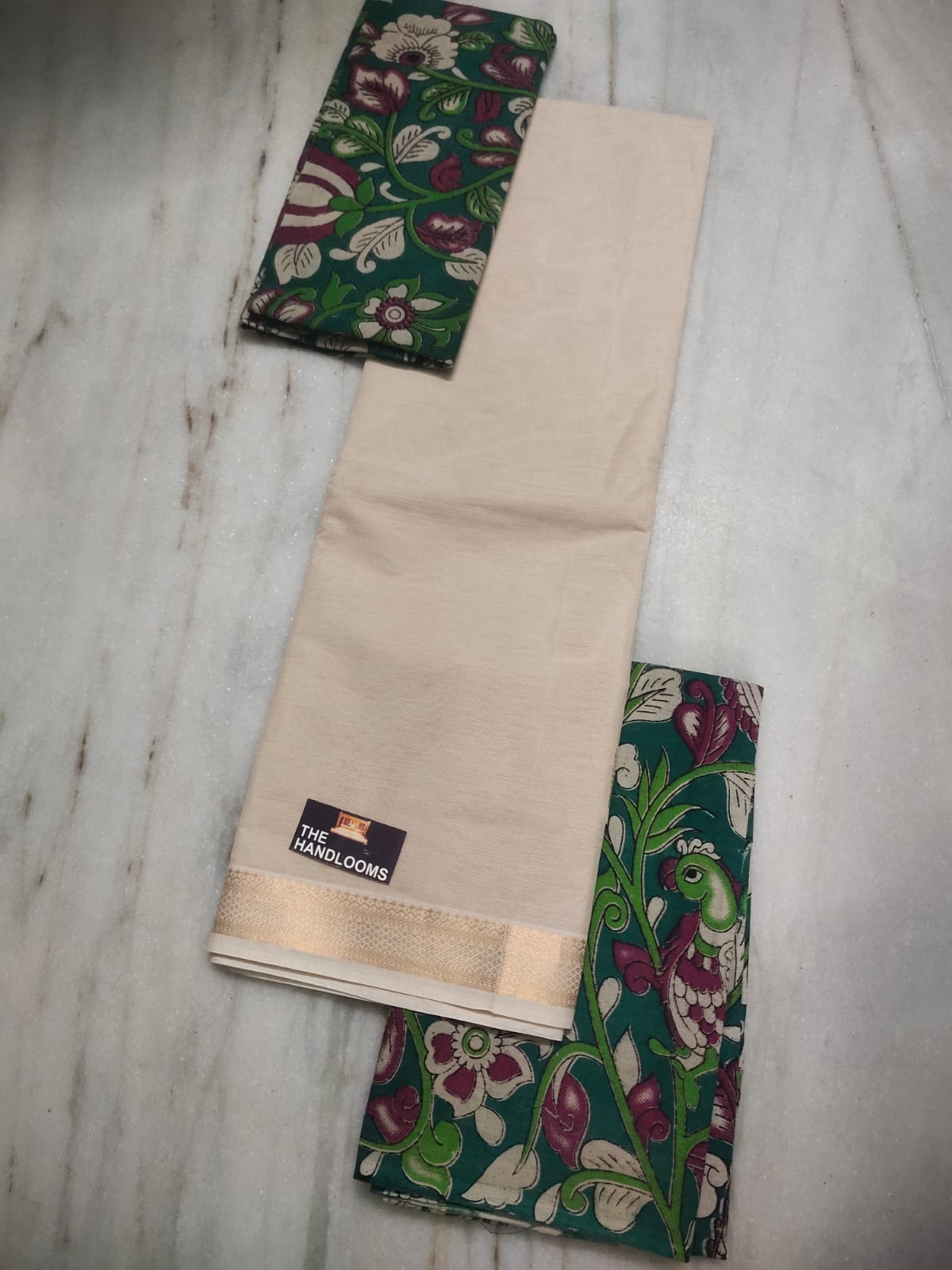 Mangalagiri Pure Handloom Cotton by Cotton Dress Material