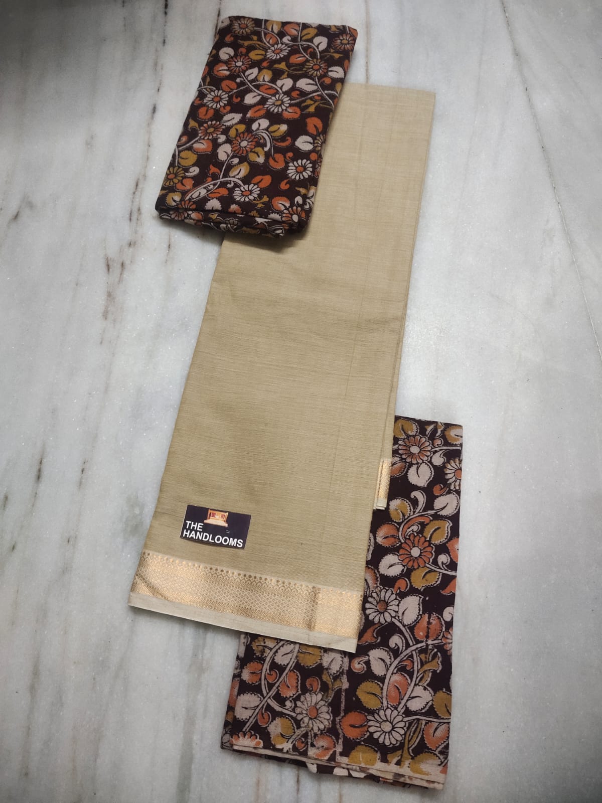 Mangalagiri Pure Handloom Cotton by Cotton Dress Material