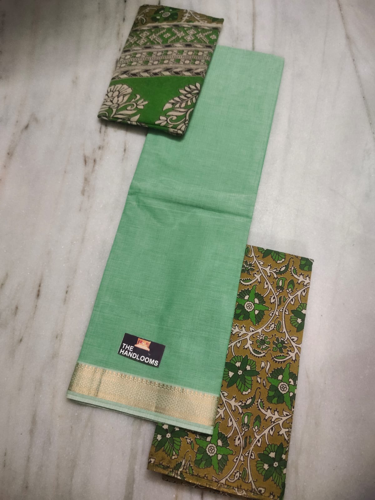 Mangalagiri Pure Handloom Cotton by Cotton Dress Material
