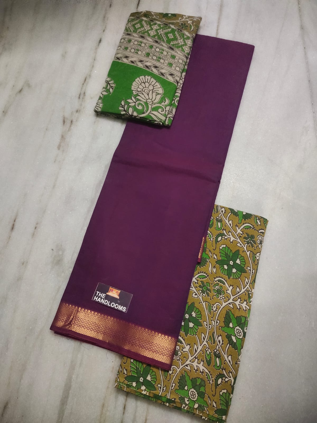 Mangalagiri Pure Handloom Cotton by Cotton Dress Material