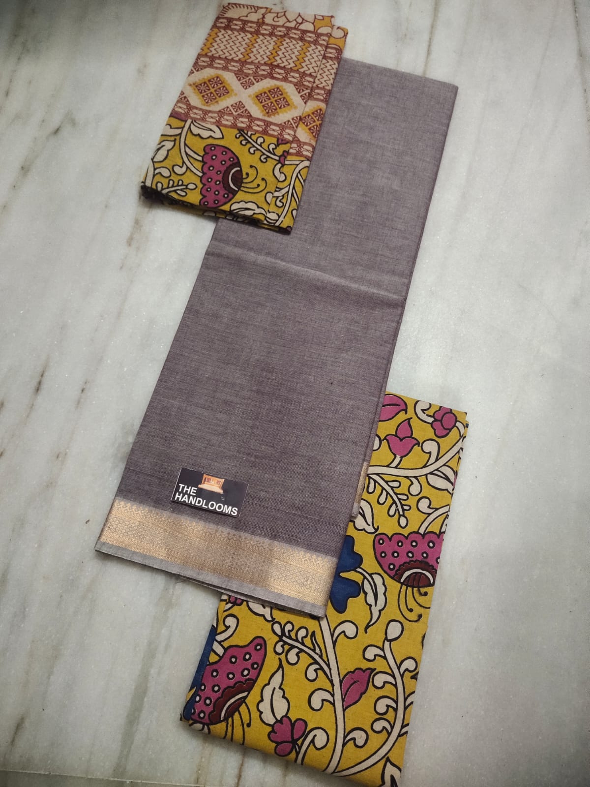 Mangalagiri Pure Handloom Cotton by Cotton Dress Material