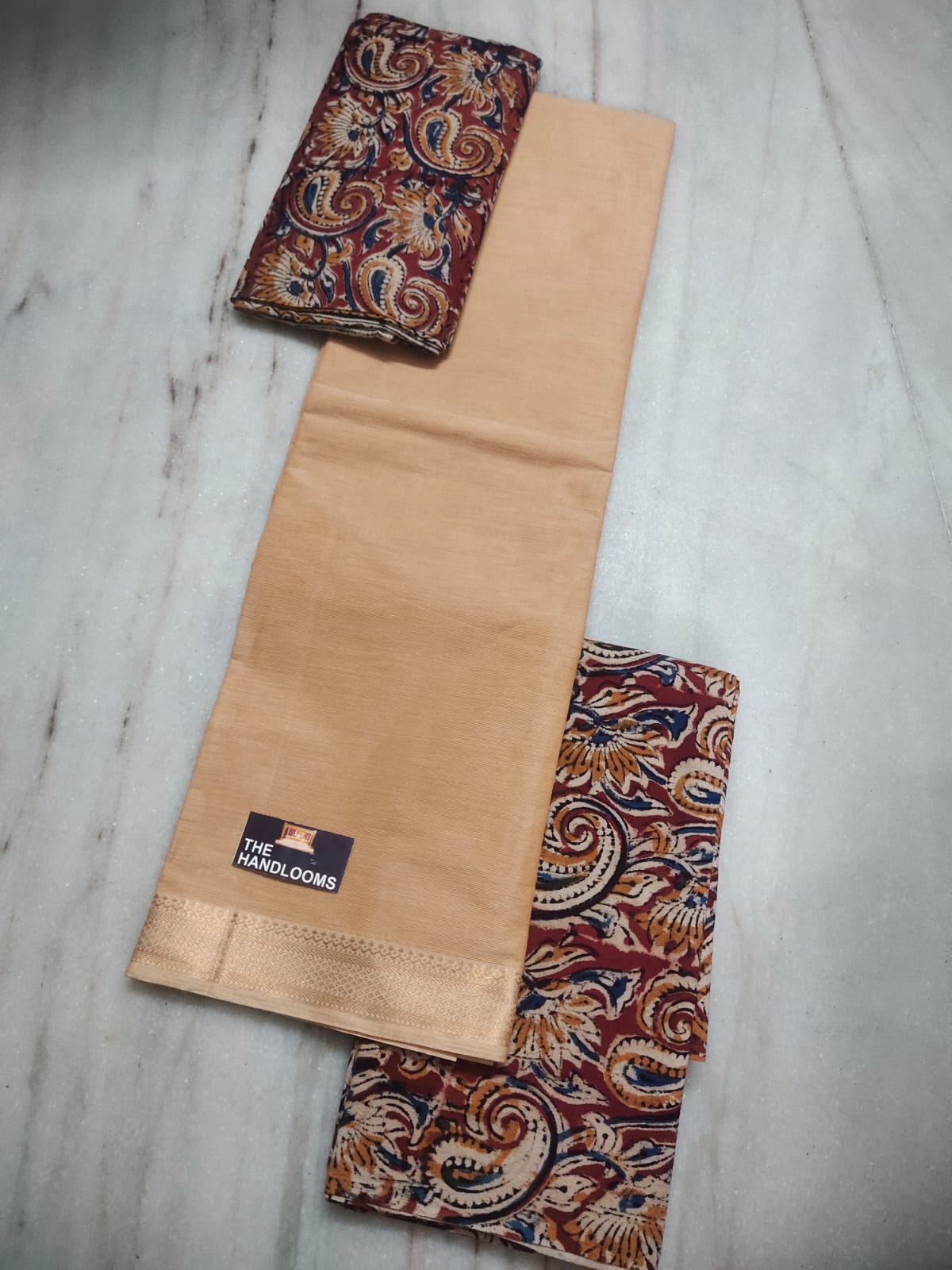 Mangalagiri Pure Handloom Cotton by Cotton Dress Material