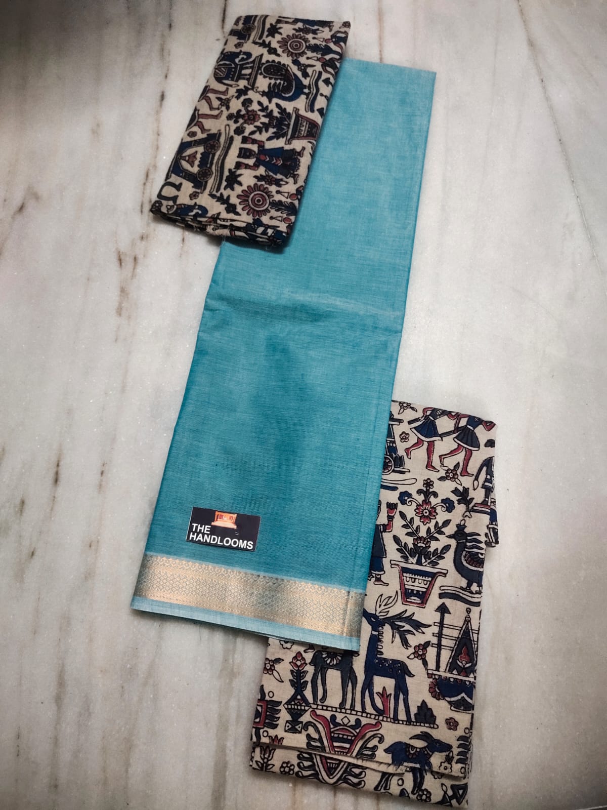 Mangalagiri Pure Handloom Cotton by Cotton Dress Material