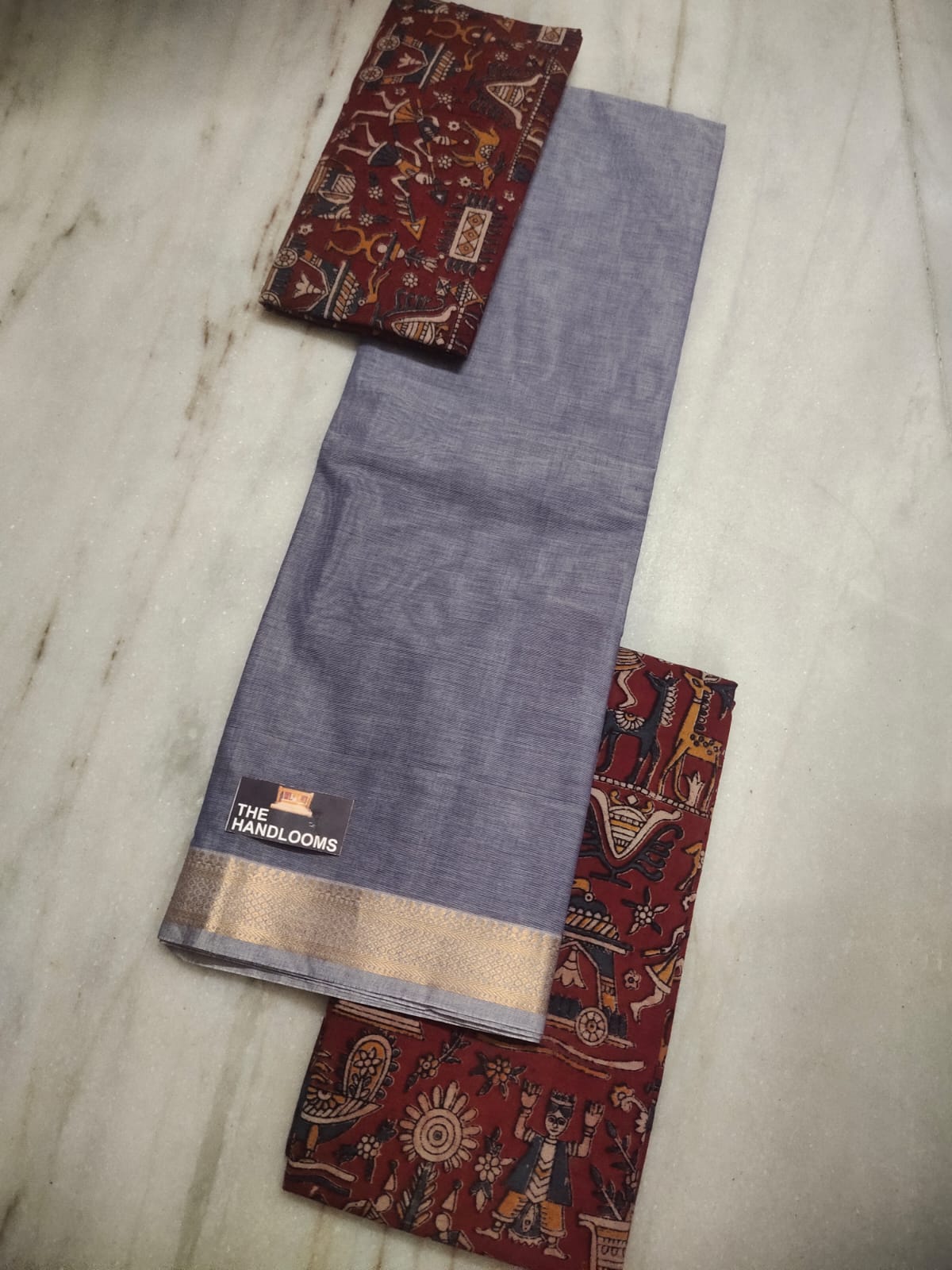 Mangalagiri Pure Handloom Cotton by Cotton Dress Material