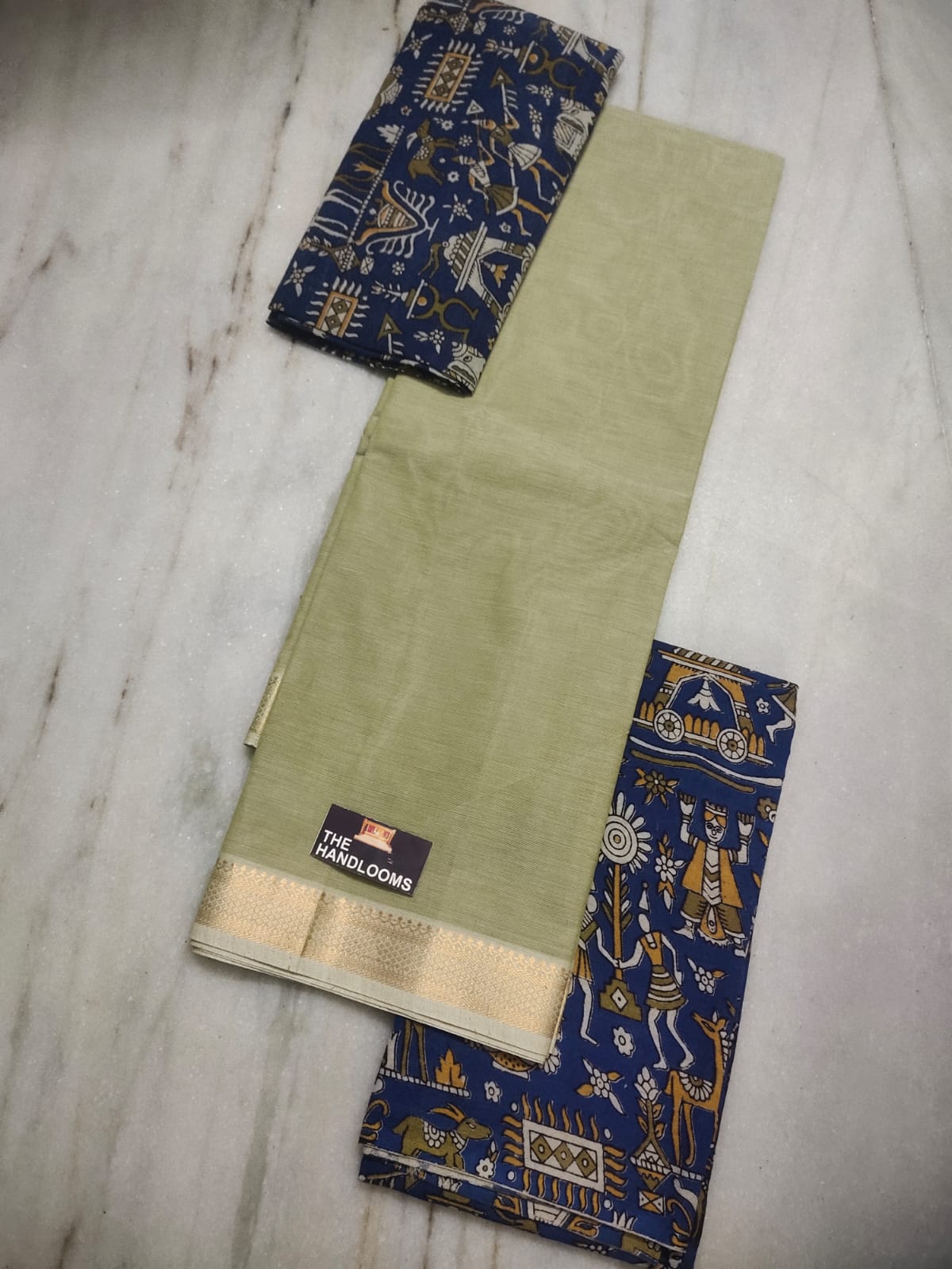 Mangalagiri Pure Handloom Cotton by Cotton Dress Material
