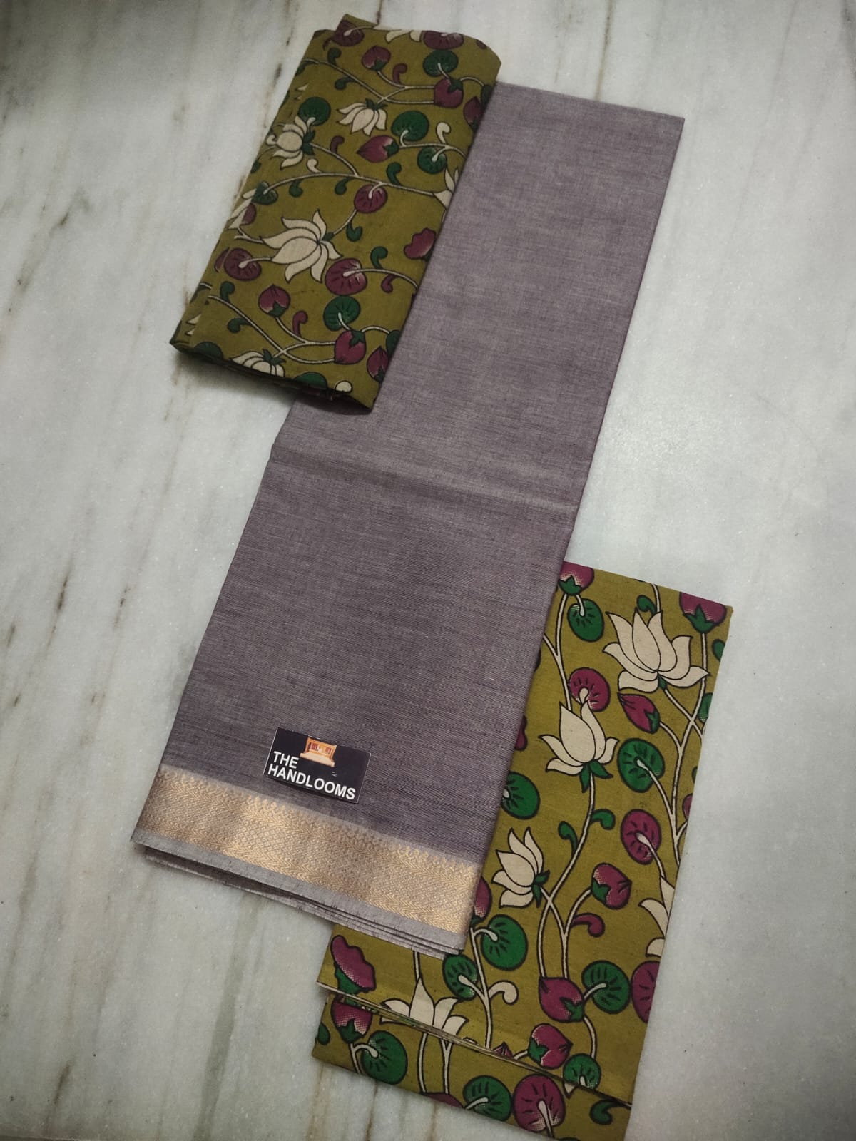 Mangalagiri Pure Handloom Cotton by Cotton Dress Material