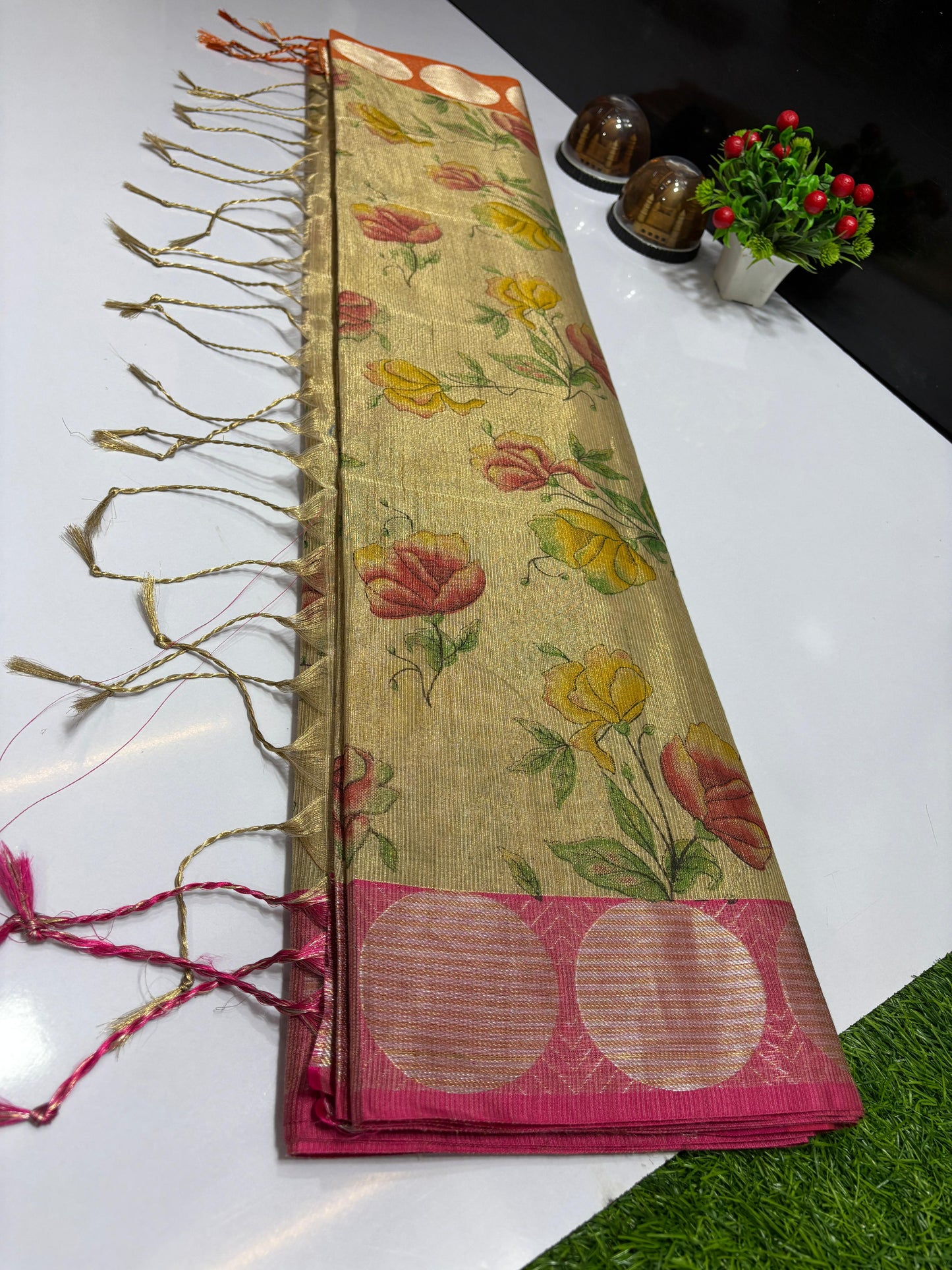 Tissue banarasi silk saree